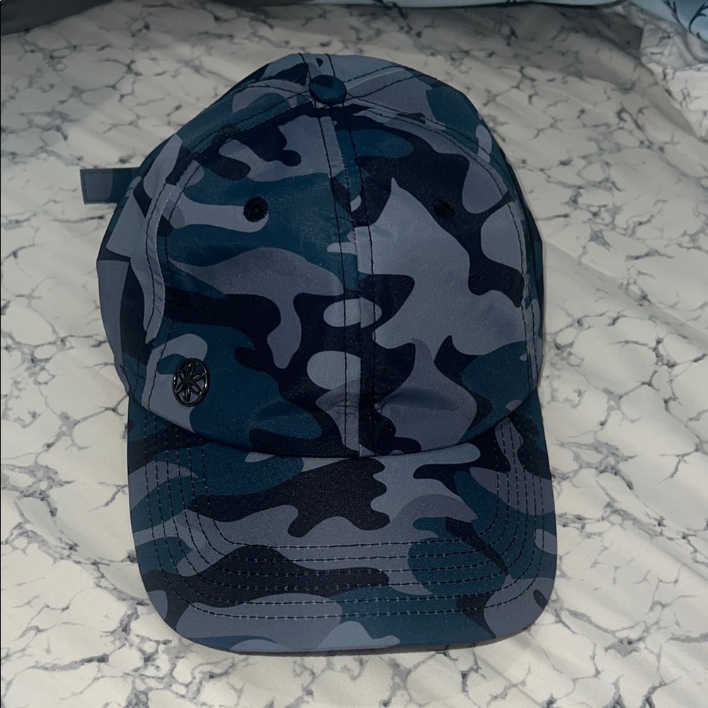 GAIAM Blue and Gray Hat Urban Camouflage